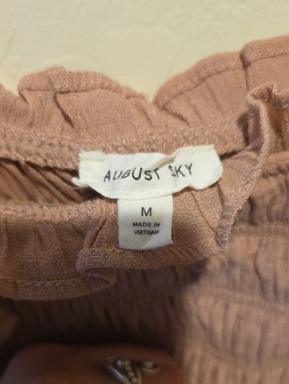 Smocked Ruffle Strap Maxi Dress - Blush Pink - Picture 2 of 8